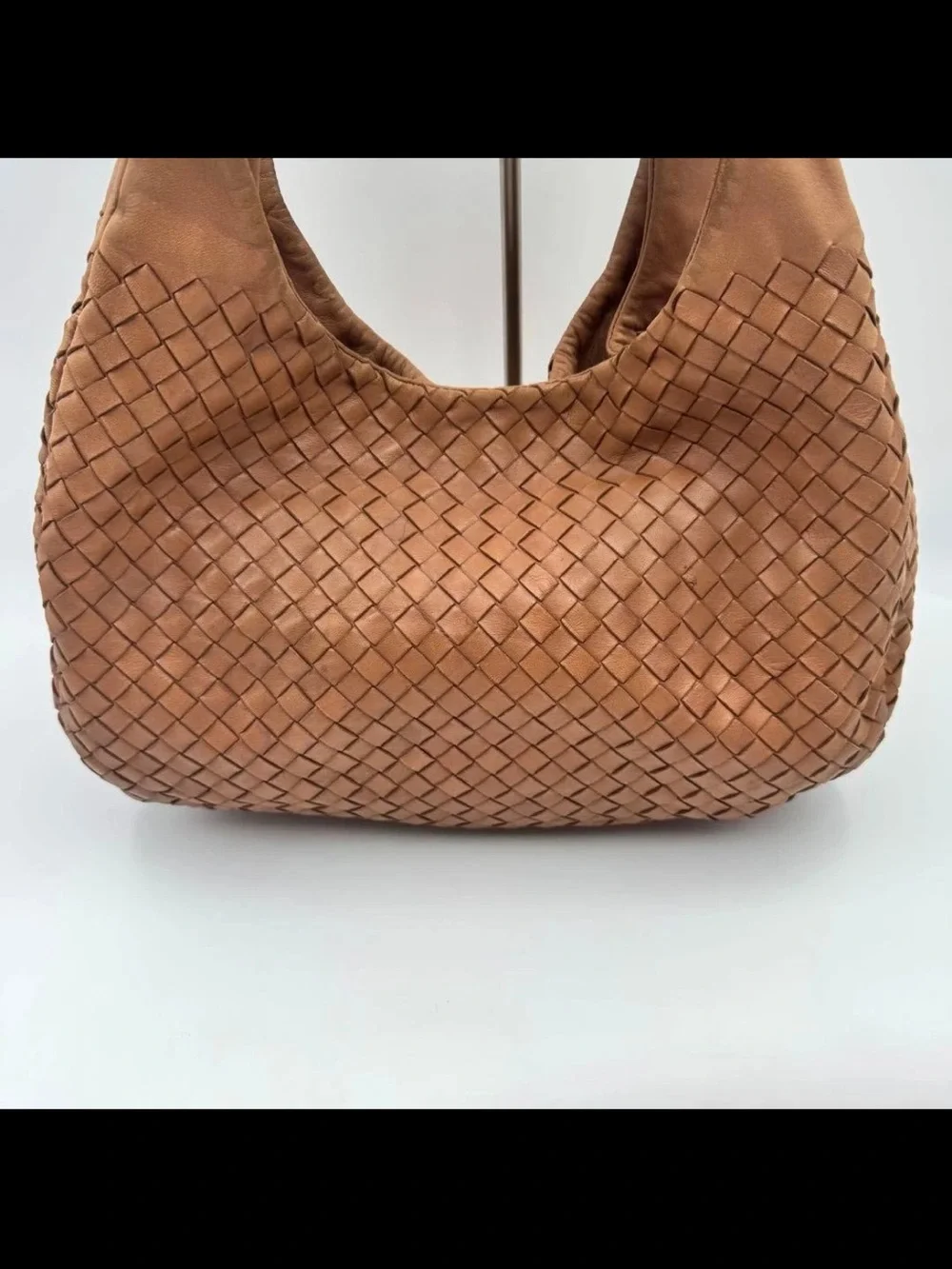 Bottega Veneta Tan Woven Intrecciato Leather Hobo